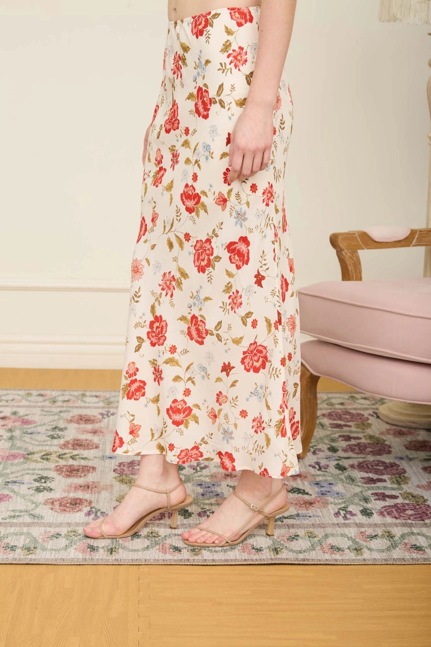 Floral Midi Skirt
