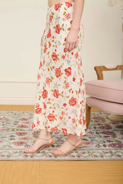 Floral Midi Skirt