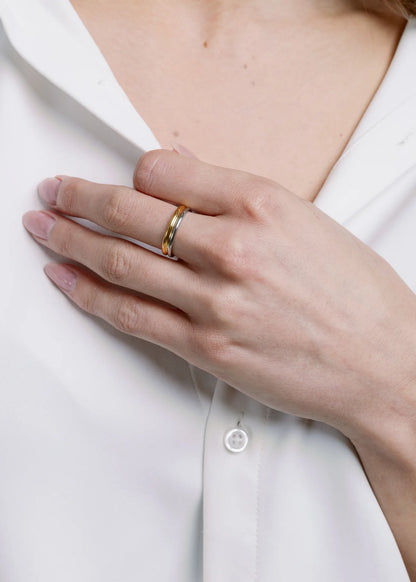 Non-Tarnish Hollin Intermix Ring