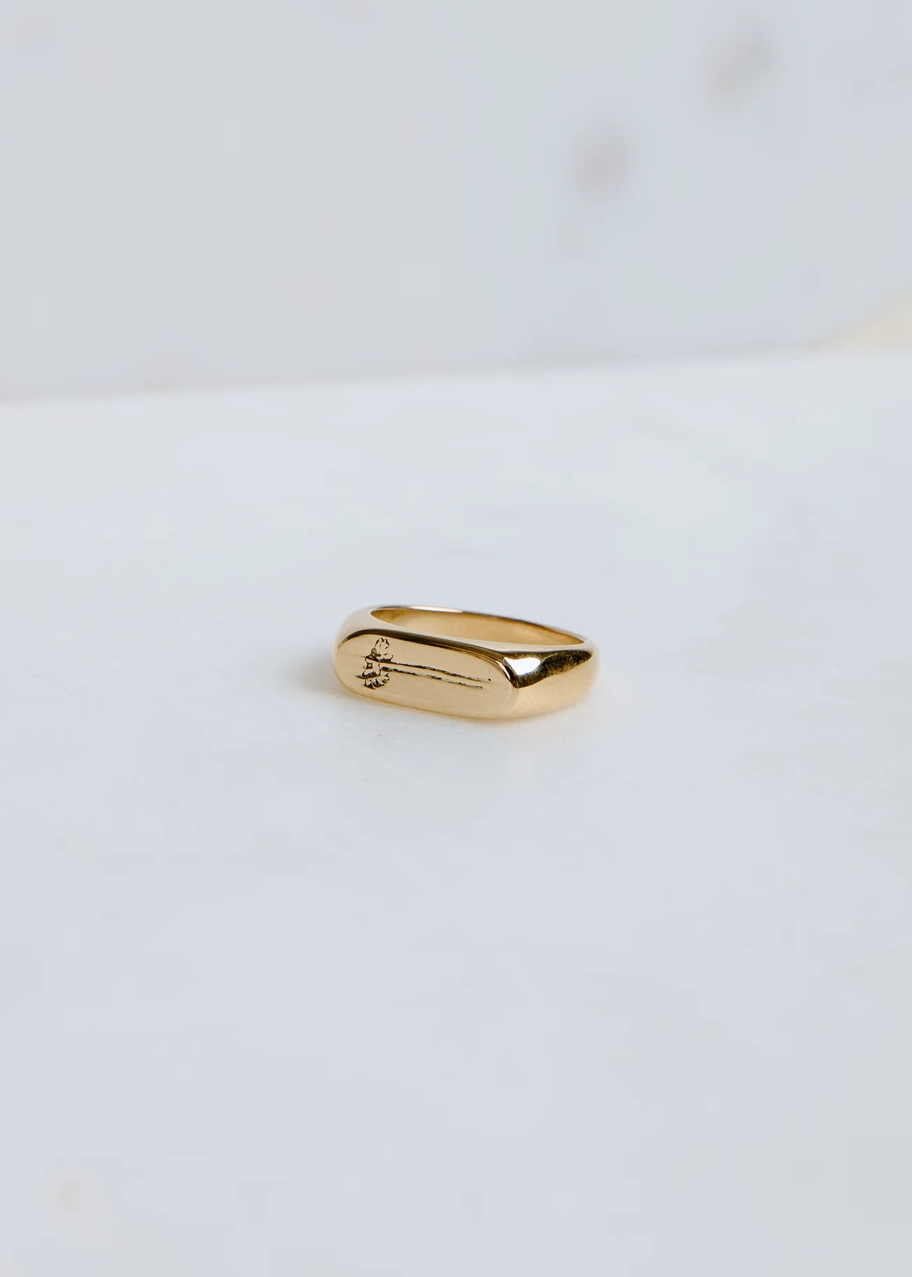 Non-Tarnish Stamped Daisy Ring