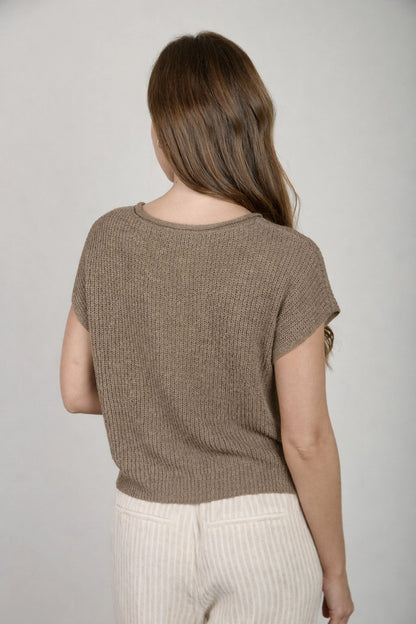 Split Knit Sweater