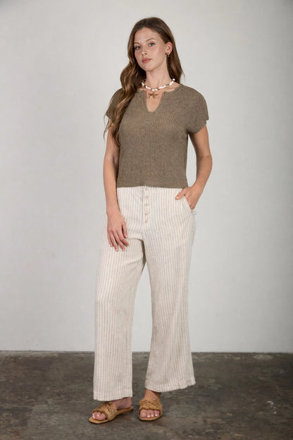 Split Knit Sweater