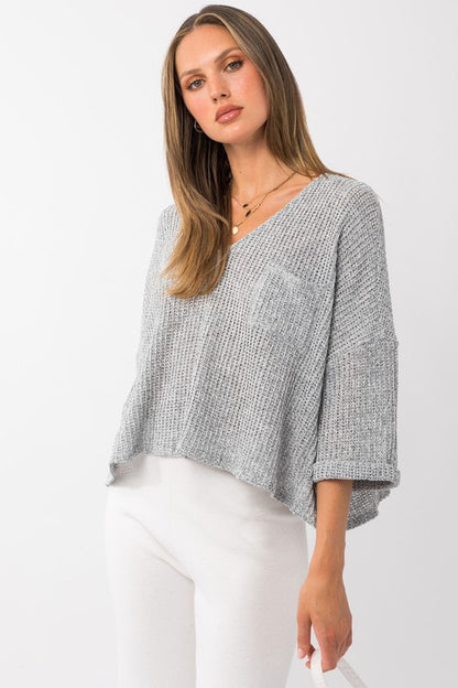 Roll Up Sleeve Top