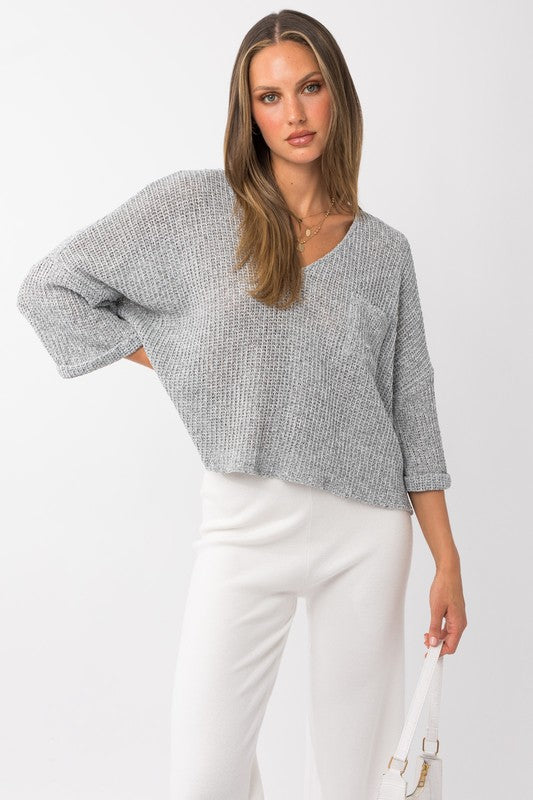 Roll Up Sleeve Top