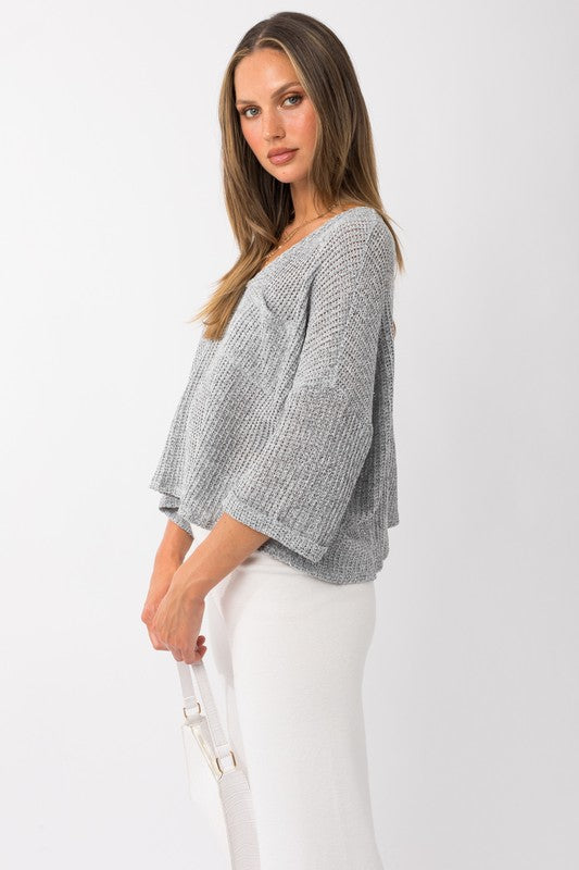 Roll Up Sleeve Top