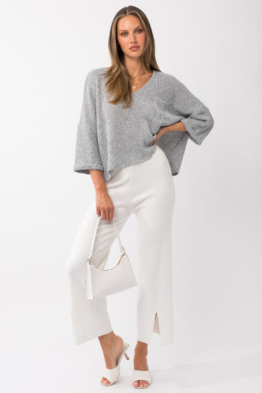 Roll Up Sleeve Top