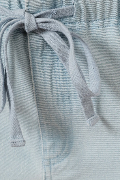 Twill Washed Wide Pants