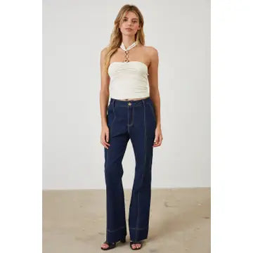 Gold Chain Halter Top