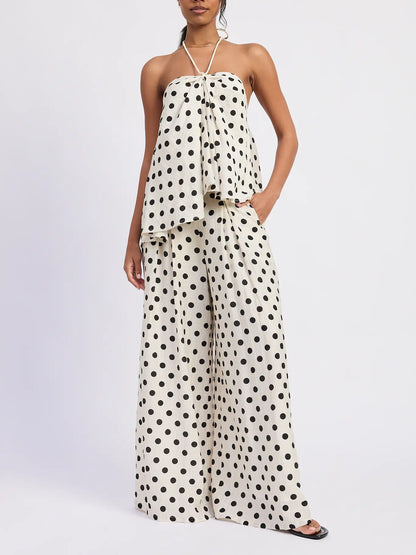 Polka Dot Pant Set
