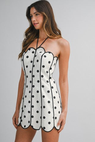 Scallop Halter Dress
