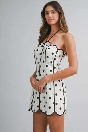 Scallop Halter Dress