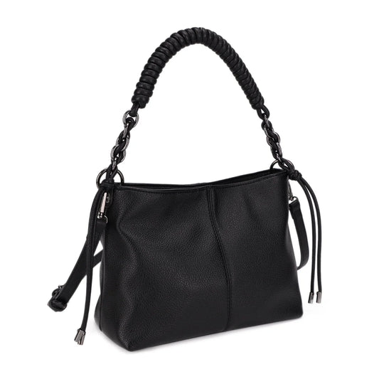 Chain Detail Satchel Crossbody Bag