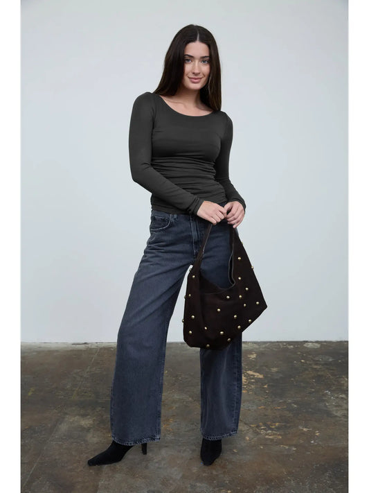 Ruched Long Sleeve Top
