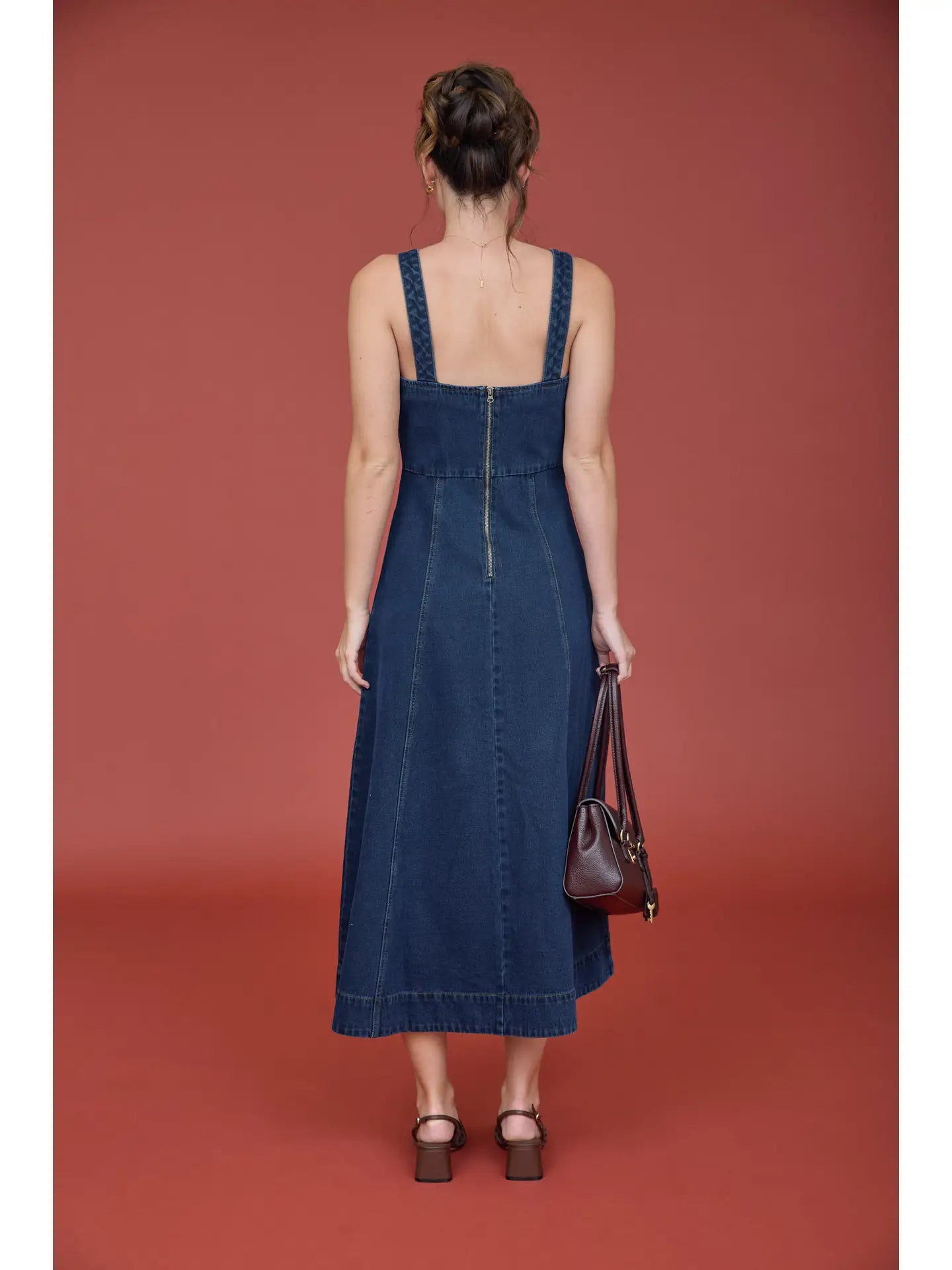 Sweetheart Denim Dress