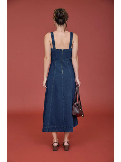Sweetheart Denim Dress