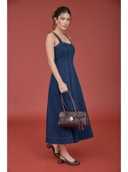 Sweetheart Denim Dress
