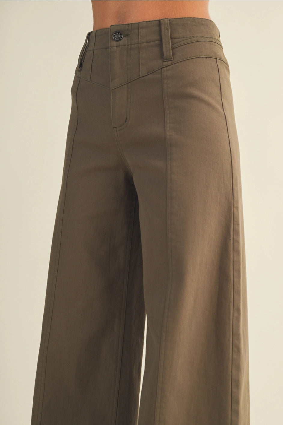 High Waist Wide Leg Trousers