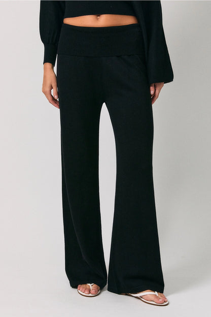 Wide Leg Sweater Pants