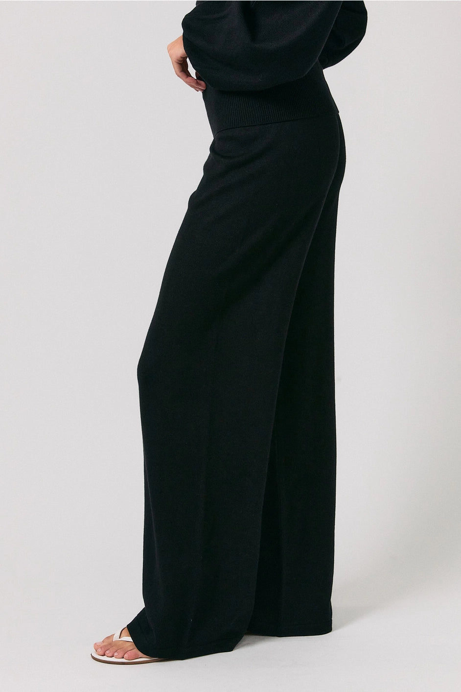 Wide Leg Sweater Pants