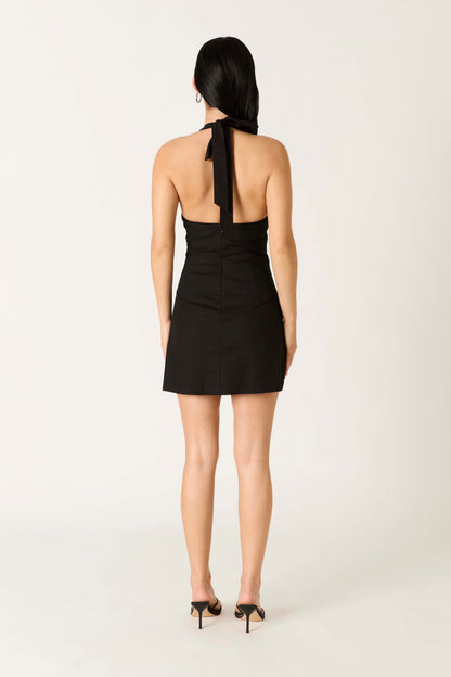 Twist Halter Mini Dress
