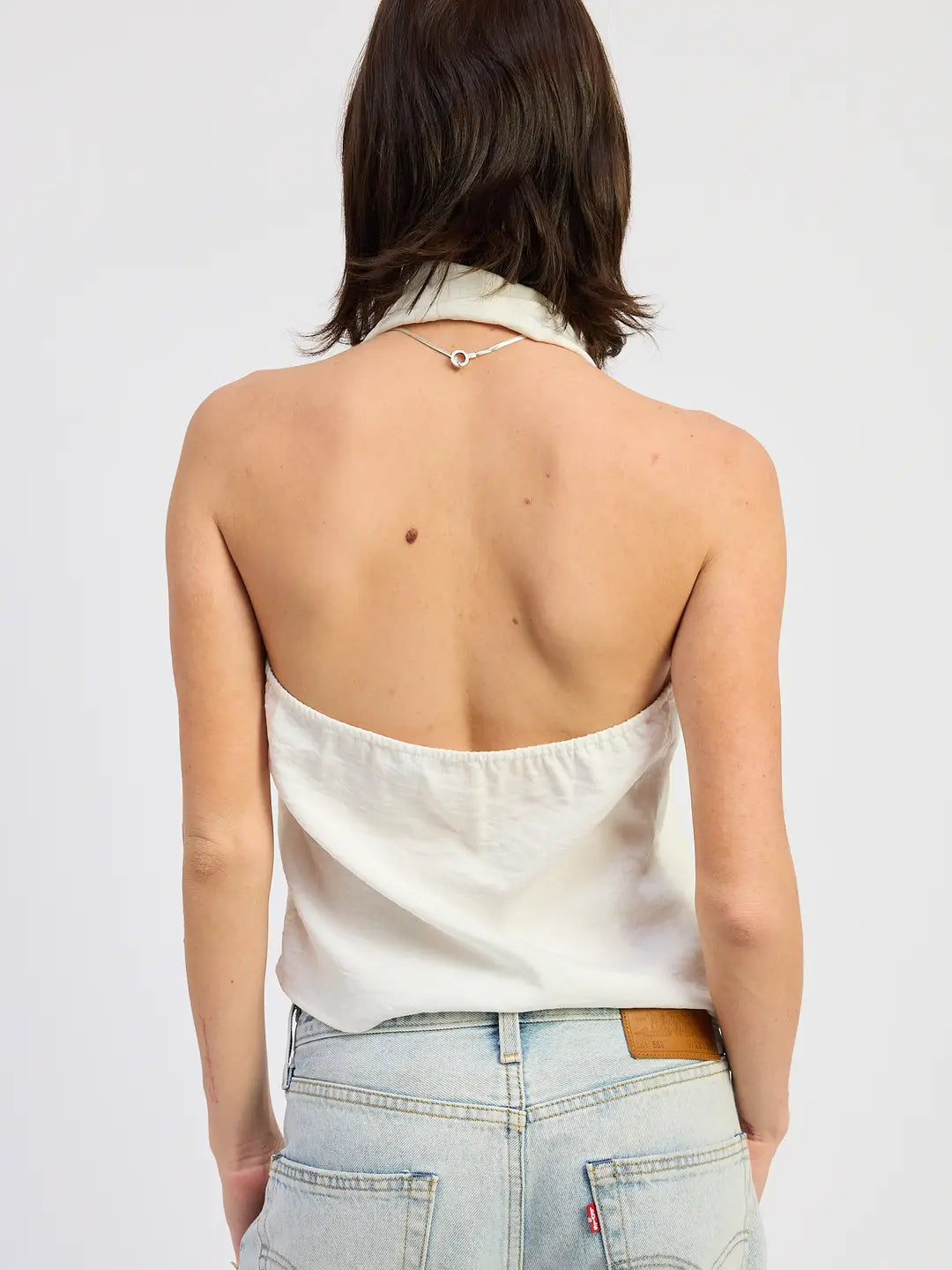 Halter Top With Scarf Detail