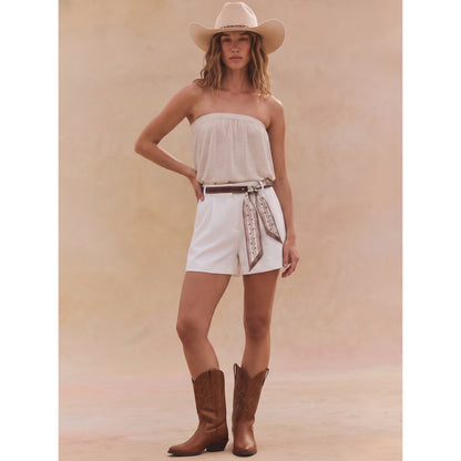 Shorts With Scarf Belt