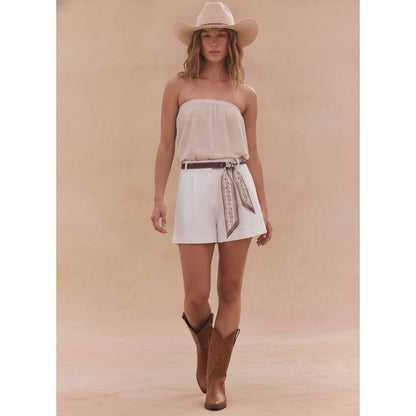 Shorts With Scarf Belt