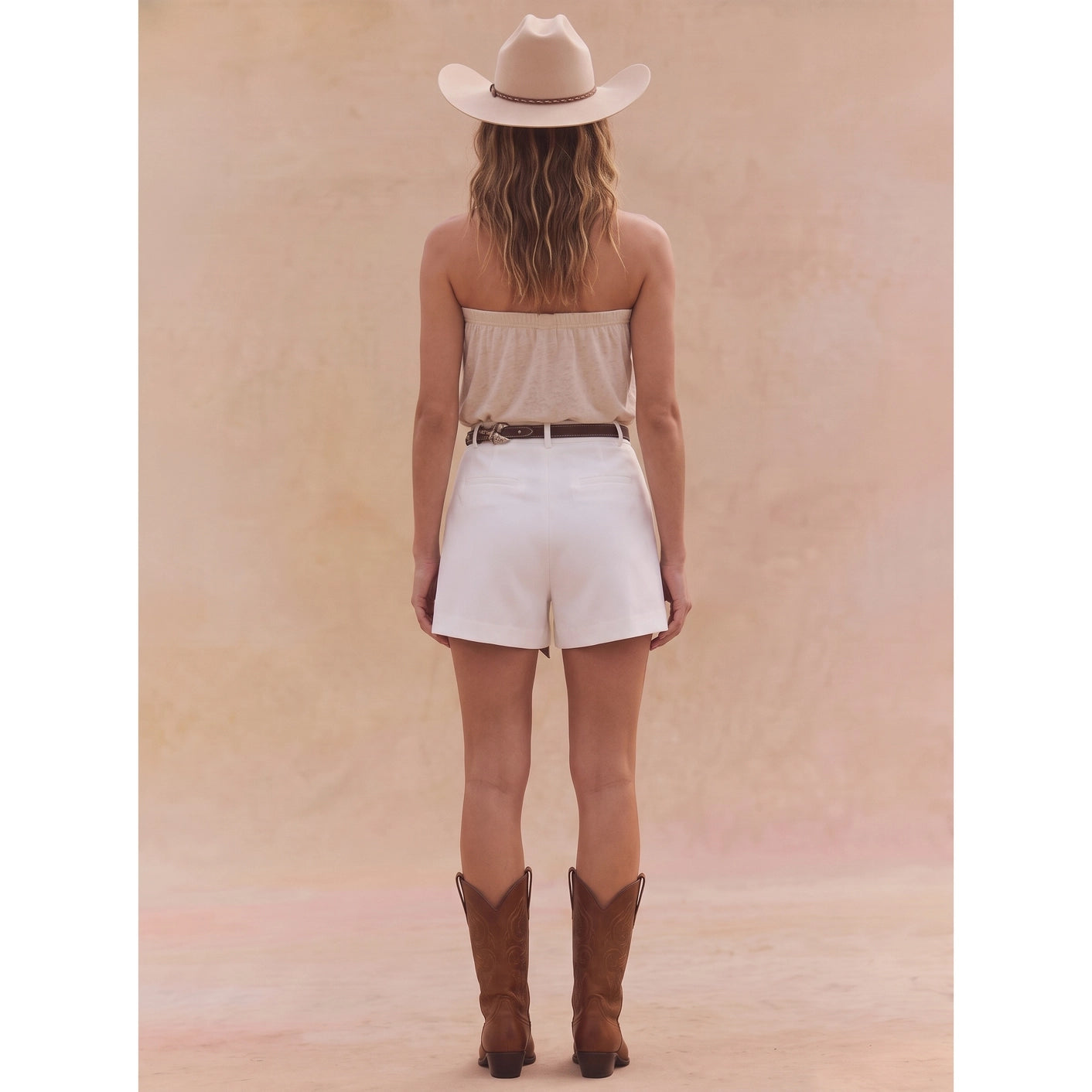 Shorts With Scarf Belt