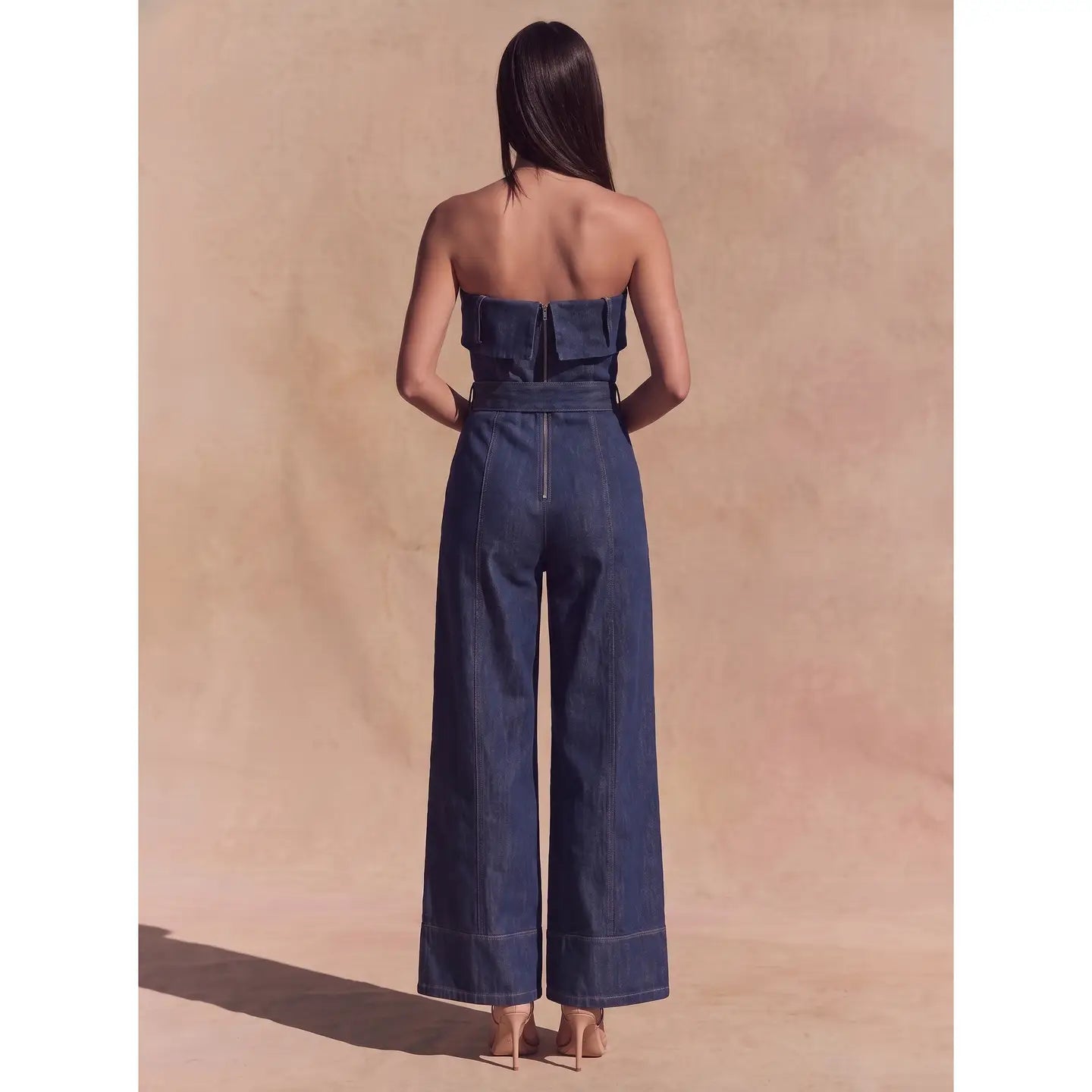 Tube Denim Jumpsuit