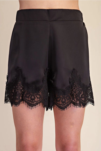 Lace Trim Shorts