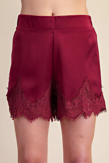 Lace Trim Shorts