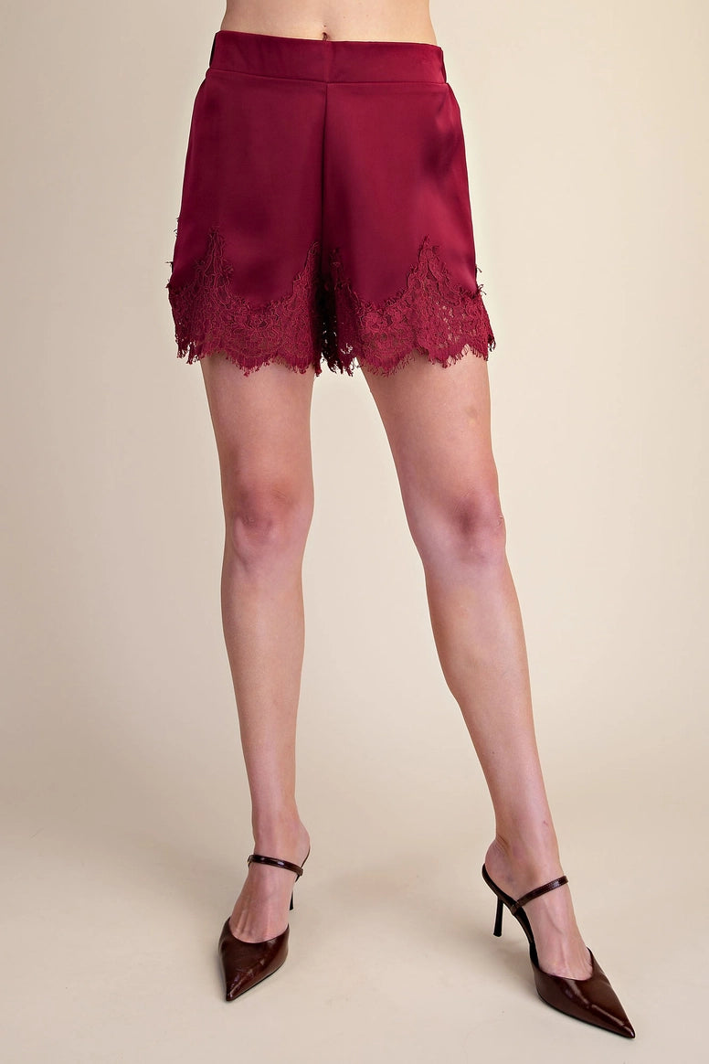 Lace Trim Shorts