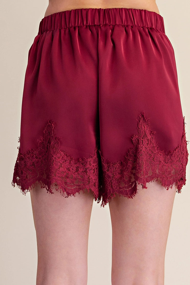 Lace Trim Shorts