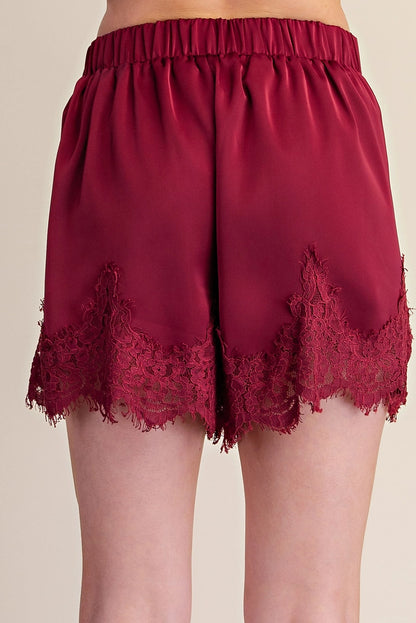 Lace Trim Shorts