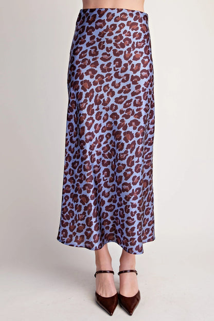 Midi Animal Print Skirt