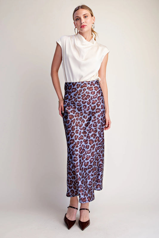 Midi Animal Print Skirt