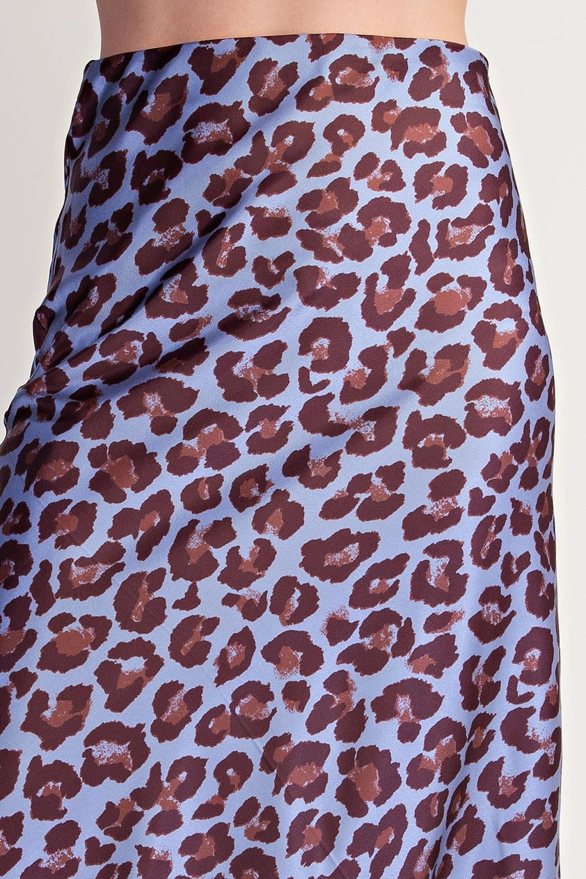 Midi Animal Print Skirt