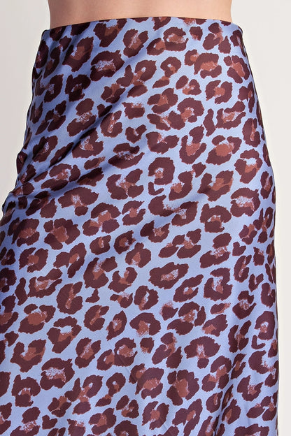 Midi Animal Print Skirt