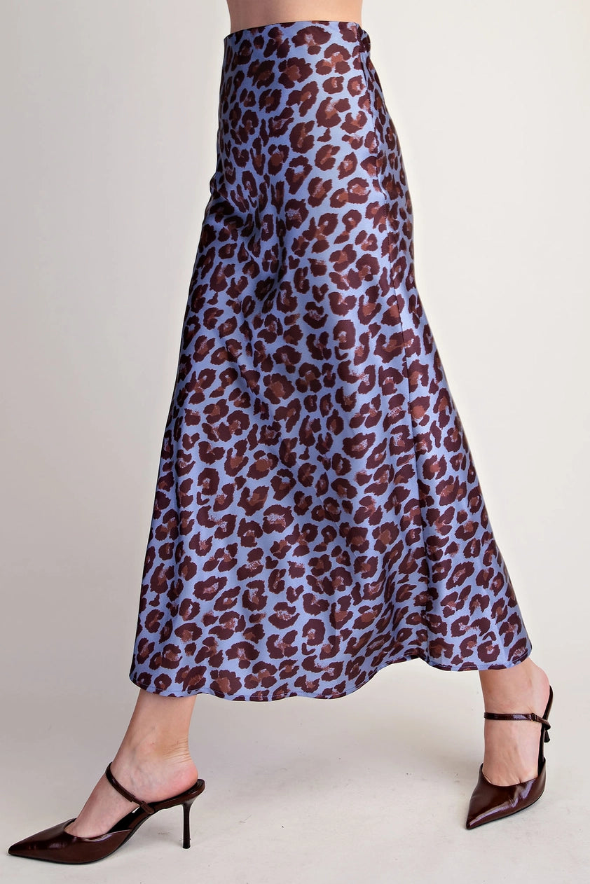 Midi Animal Print Skirt