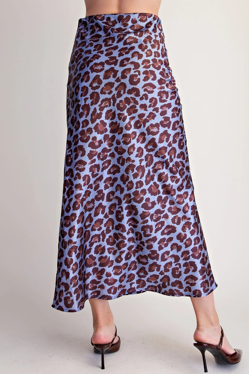 Midi Animal Print Skirt