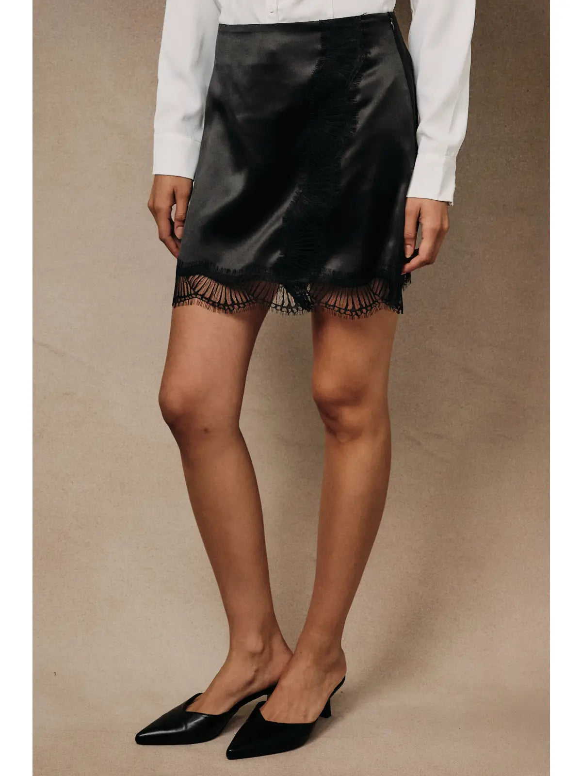 Satin Mini Skirt