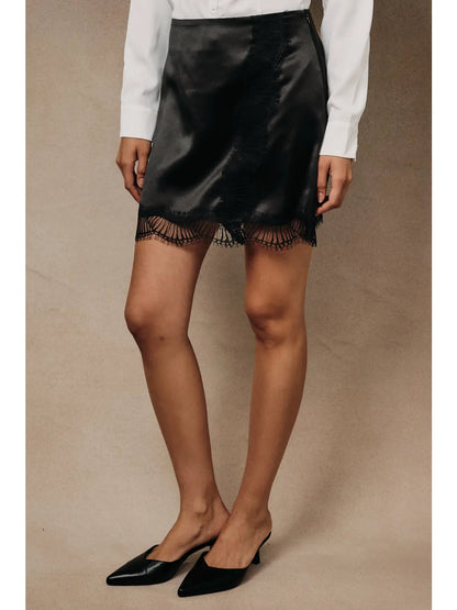 Satin Mini Skirt