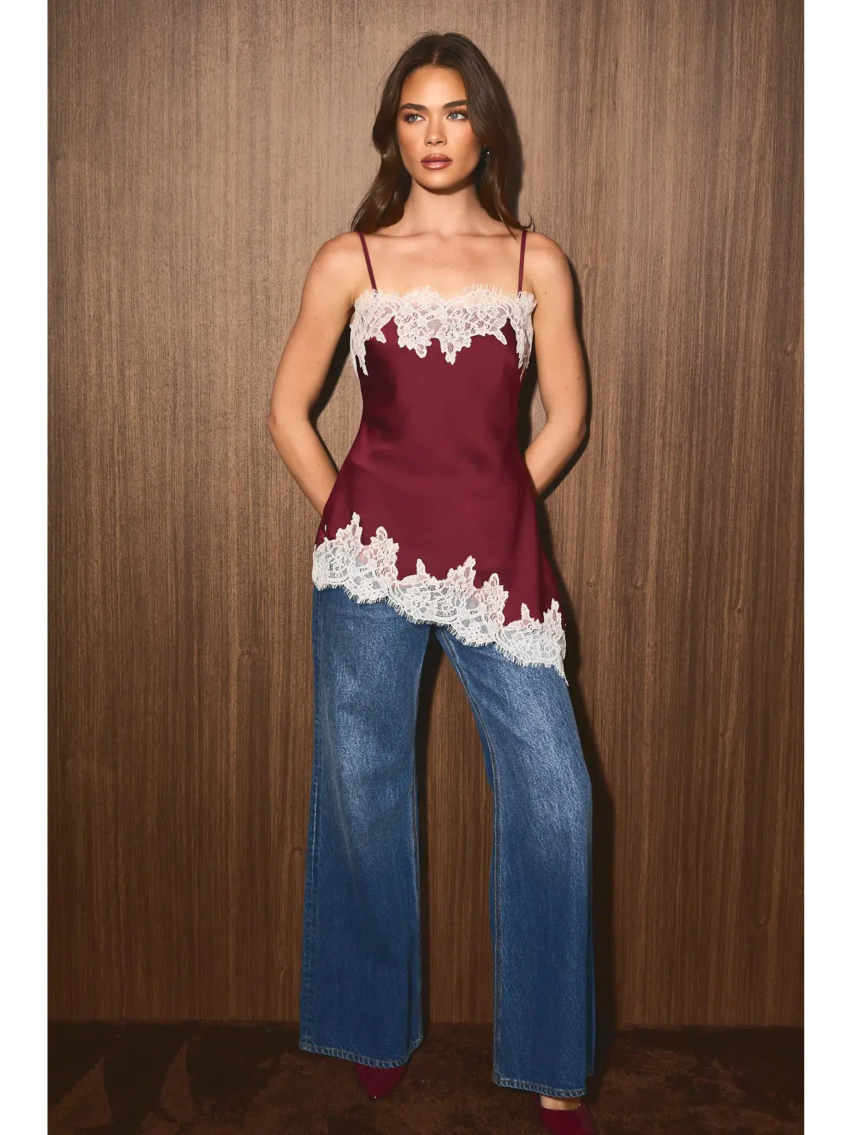 Asymmetrical Lace Top