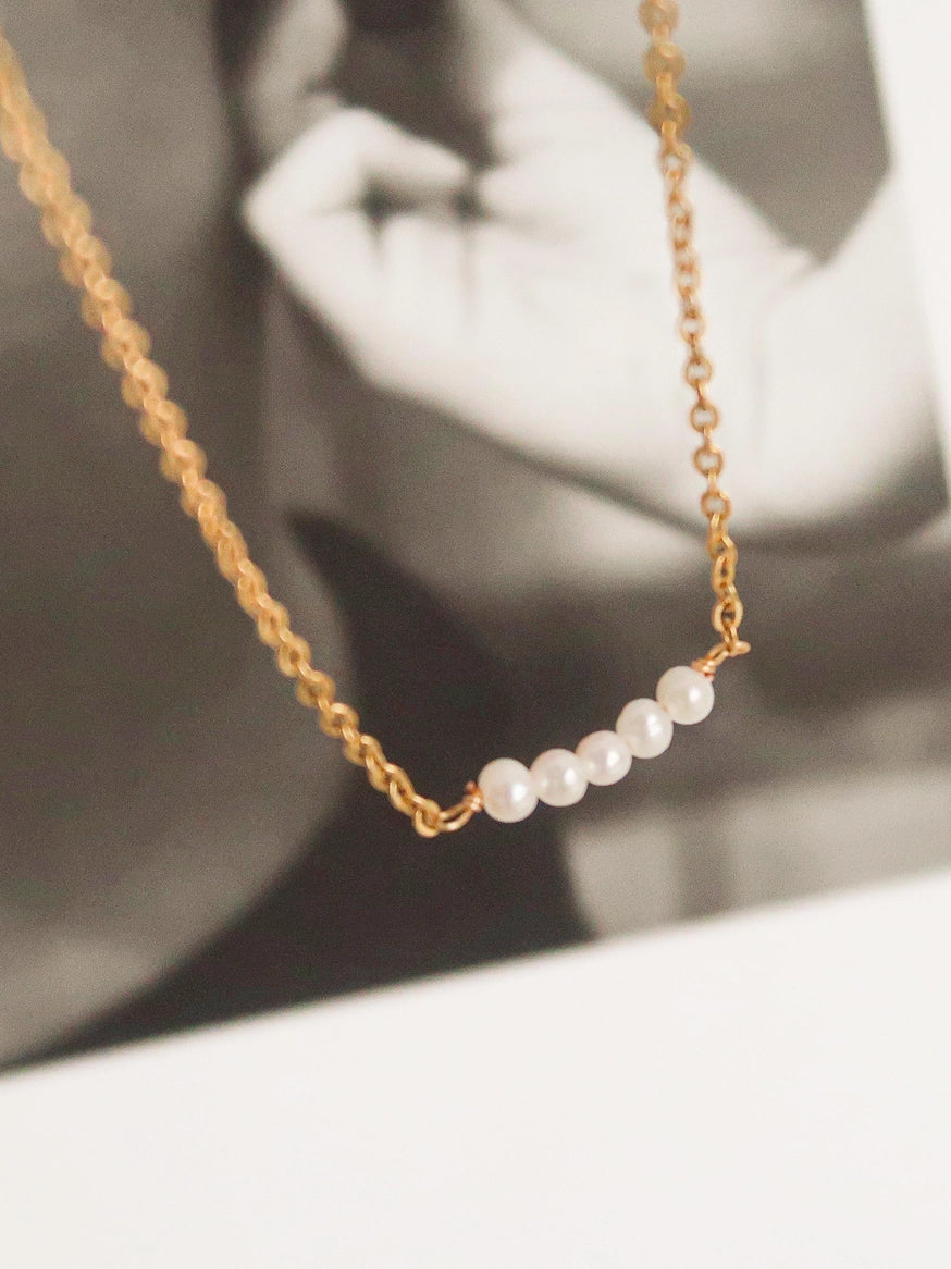 Non-Tarnish Petite Pearl Choker