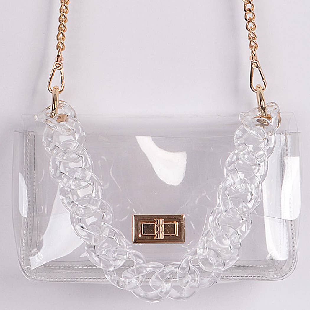 Clear Bag W/ Chain