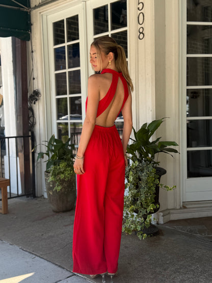 Cowl Neck Jumpsuit