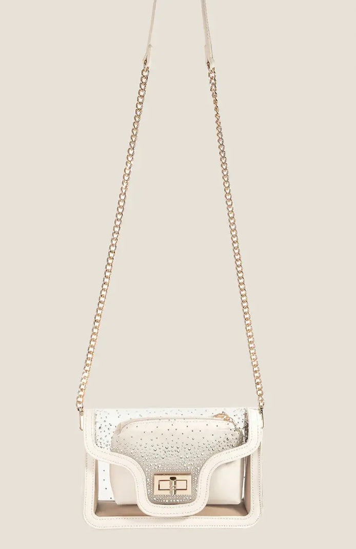 Studded Clear Bag