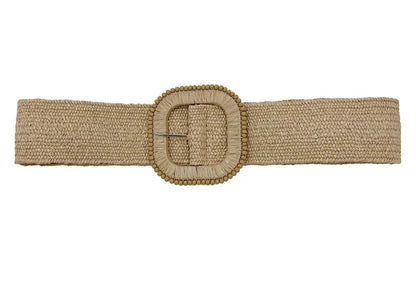 Raffia Stretch Belt