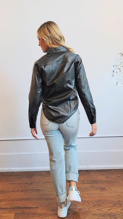 ‘Leather’ Shacket