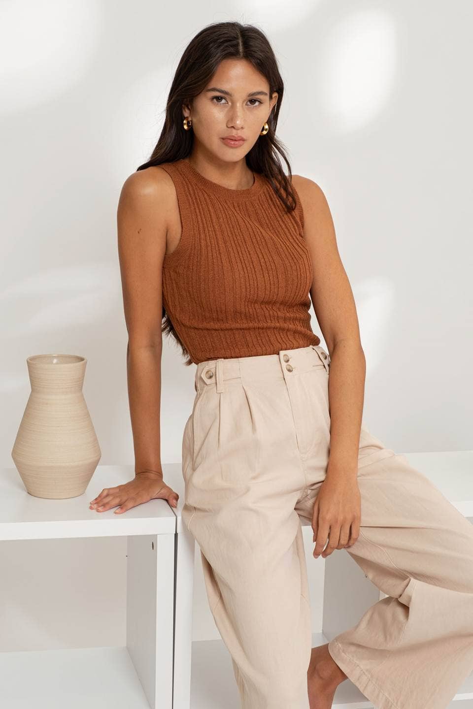 Ribbed Knit Top